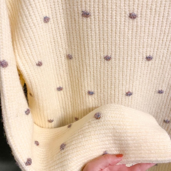 Lou & Grey (LOFT) Shimmer Dot Tunic Sweater NWT - Picture 4 of 9